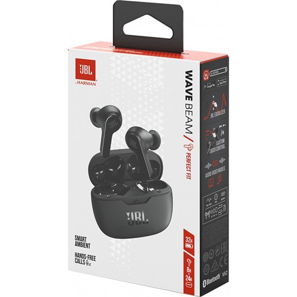 Wireless headphones JBL Wave Beam TWS black