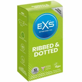 Kondomit EXS Ribbed 12 osaa