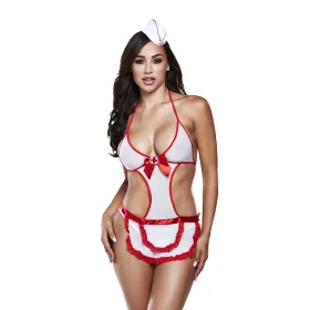 Erotinis Kostiumas Baci Lingerie 1234 Balta Vienas dydis
