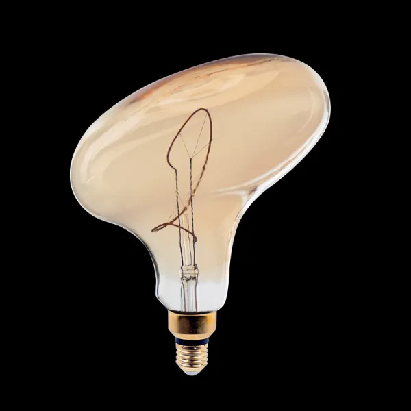 LED VINTAGE LAMP HÄMARDATAV UFO 4W E27 2000K KULDNE