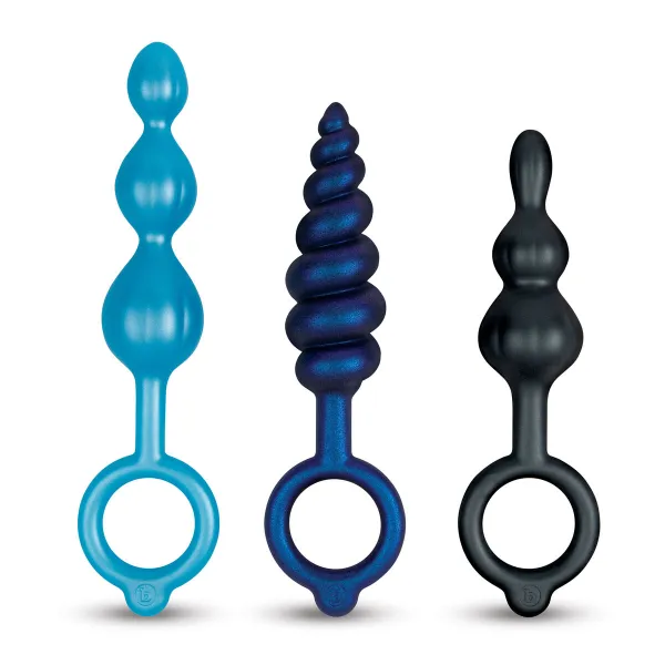 Anustappi B-Vibe Sininen 3 Kappaletta