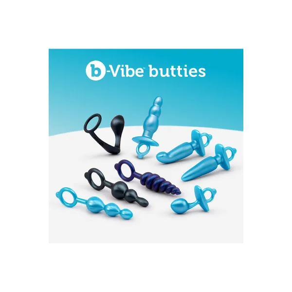 Anustappi B-Vibe Sininen 3 Kappaletta