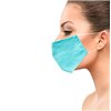 Reusable 3-layer protective face mask sky blue M
