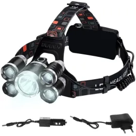 Ajovalaisin 5 x LED T6 CREE