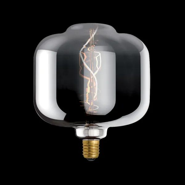 LED VINTAGE LEMPUTĖ, REMIAMA SROVĖS SKAIČIAVIMO, 8W E27, 2000K, RŪKYTOS SPALVOS