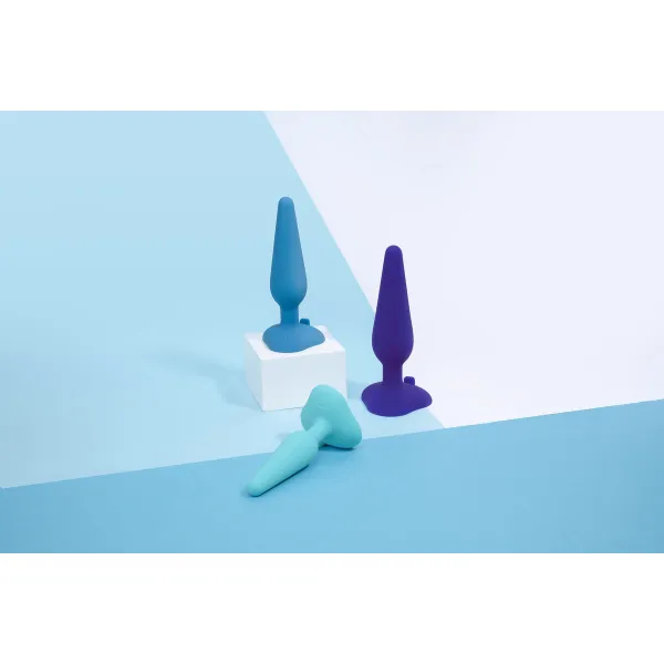 Gplug Small- värisevä anustappi, vaaleanpunainen B-Vibe Sininen (10 cm) (12 cm)