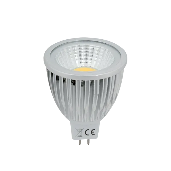 LED SPULDZE LEDCOB 5W GU5.3 12V AC/DC SILTI BALTA