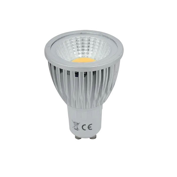 LED SPULDZE LED COB 5W GU10 230V SILTI BALTA