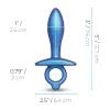 Analinis kištukas B-Vibe Mėlyna (7,6 cm)