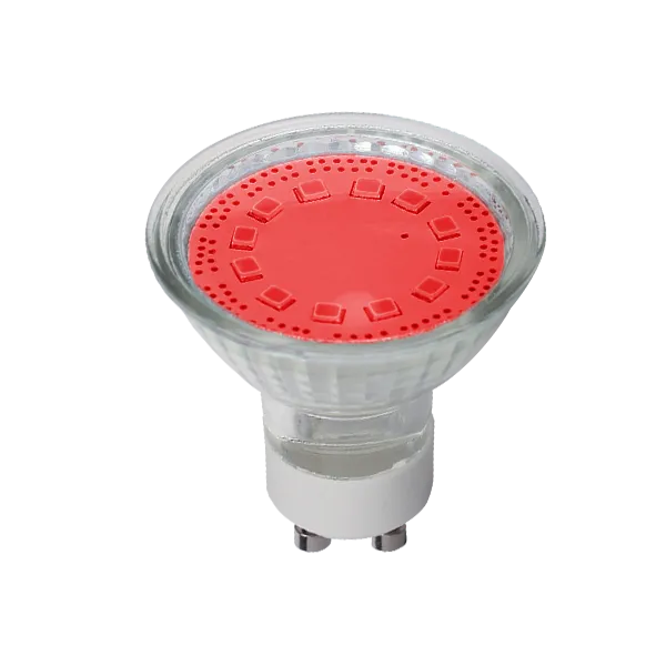 LED LAMP SMD2835 3W GU10 230V 3000K RED