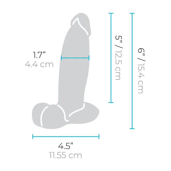 Realistinis vibratorius B-Vibe Silikoninis (12,6 CM)