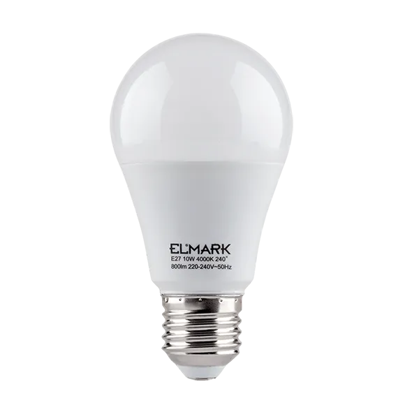 LED LAMP PEAR A60 SMD2835 10W E27 230V WHITE
