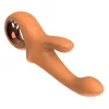 Dvigubos Stimuliacijos Vibratorius Dream Toys Glam Oranžinė