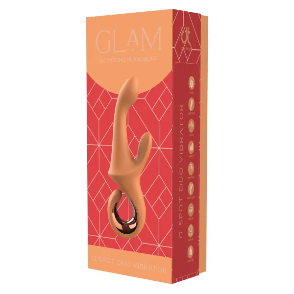Dvigubos Stimuliacijos Vibratorius Dream Toys Glam Oranžinė