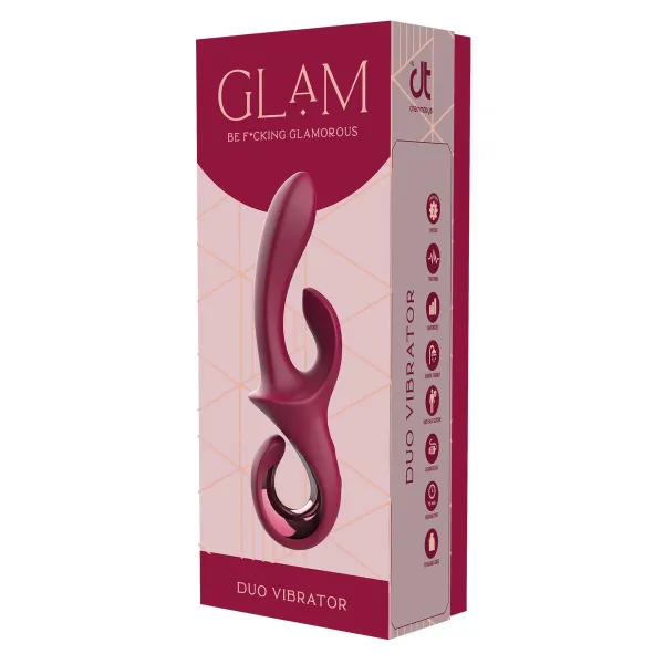 Dvigubos Stimuliacijos Vibratorius Dream Toys Glam Raudona