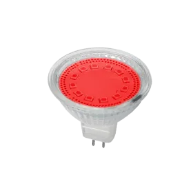 LED-lamp MR16 SMD2835 3W G5,3 12V 3000K punane