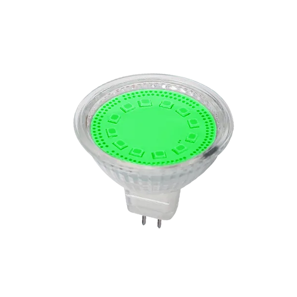 LED-LAMPPU MR16 SMD2835 3W G5,3 12V 3000K VIHREÄ