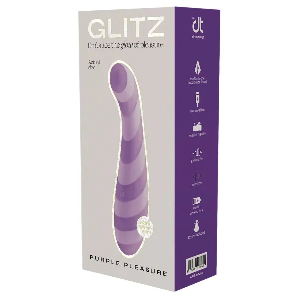 Šildymo vibracija Dream Toys Glitz Purpurinė