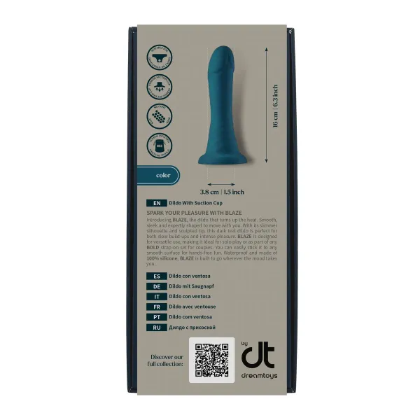 Dildo Dream Toys Bold Blue Ø 3,2 cm 16 cm