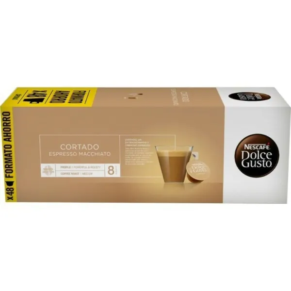 Kahvikapselit laatikossa Nescafé Dolce Gusto Espresso Macchiato 1 osaa