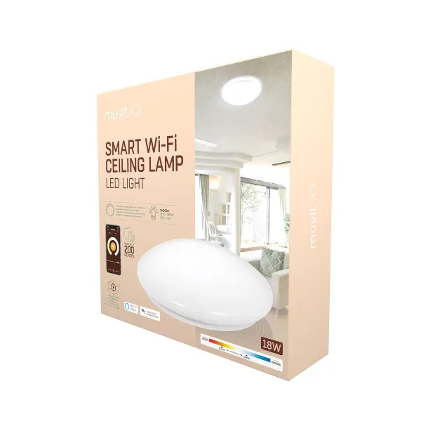 Pakabinamas apšvietimas muvit iO iO Balta Metalinis Wi-Fi (2700 K) (6500 K)