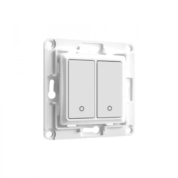 Gaismas pārtraucējs Shelly WALL SWITH 2 WHITE Balts