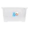 Storage Box with Lid Dem Kira Plastic Transparent 25 L 42 x 36 x 25 cm (6 Units)