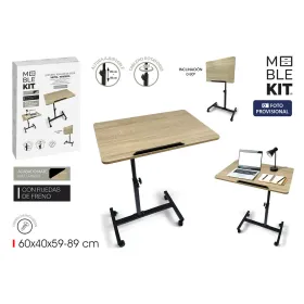 Mazs galdiņš MobleKit Brūns Melns 60 x 40 x 59 cm Koks Metāls (3 gb.)