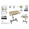 Side table MobleKit Brown Black 60 x 40 x 59 cm Wood Metal (3 Units)