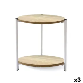 Mazs galdiņš MobleKit Balts Metāls Koks 40 x 42 cm (3 gb.)