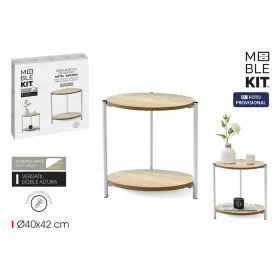 Mazs galdiņš MobleKit Balts Metāls Koks 40 x 42 cm (3 gb.)