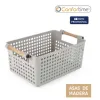Multi-purpose basket Confortime Wood polypropylene (24 Units)