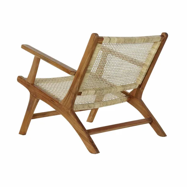 Armchair DKD Home Decor MB-182316 Natural Light brown Teak 69 x 78 x 68 cm