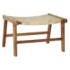 Taburetė DKD Home Decor   65 x 47 x 40 cm Natūralus Tikmedis Plastmasinis Spalvotas Šviesiai rudas