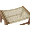 Taburetė DKD Home Decor   65 x 47 x 40 cm Natūralus Tikmedis Plastmasinis Spalvotas Šviesiai rudas