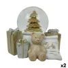 Новогоднее украшение DKD Home Decor Смола Медведь (11 x 9 x 9 cm) (2 штук)