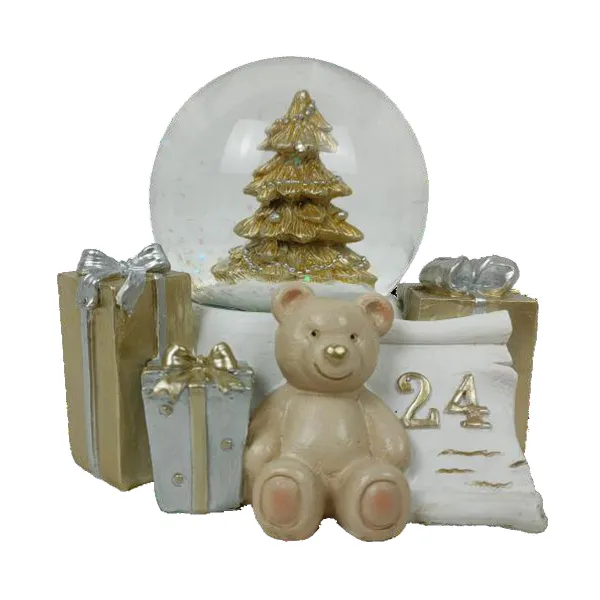 Новогоднее украшение DKD Home Decor Смола Медведь (11 x 9 x 9 cm) (2 штук)