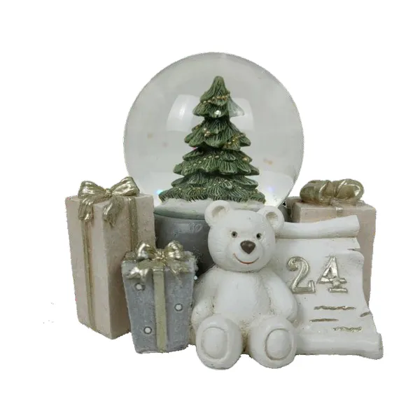 Новогоднее украшение DKD Home Decor Смола Медведь (11 x 9 x 9 cm) (2 штук)