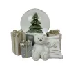 Новогоднее украшение DKD Home Decor Смола Медведь (11 x 9 x 9 cm) (2 штук)