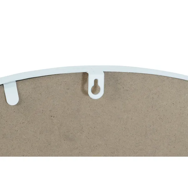 Sieninis veidrodis DKD Home Decor 80 x 2,5 x 80 cm Stiklas Balta Geležis Langas