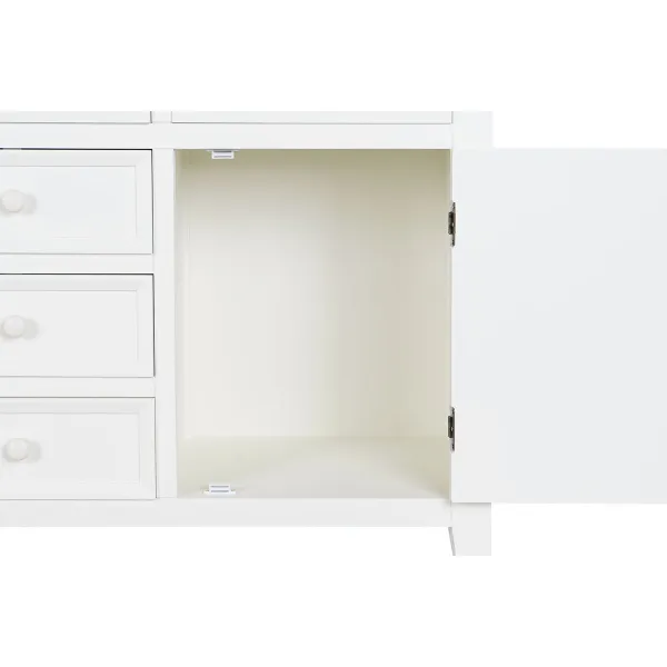 Bufete DKD Home Decor Bēšs Dabisks Paulovnijas koks 122 x 40 x 77 cm
