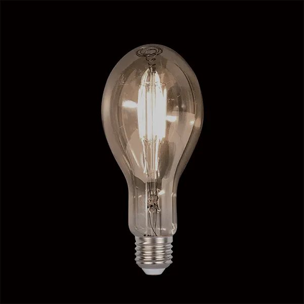 LED VINTAGE SPULDZE AR REGULIĒJAMU GAISU 8W E27 D110 2800-3200K KŪPINĀTS STIKLS