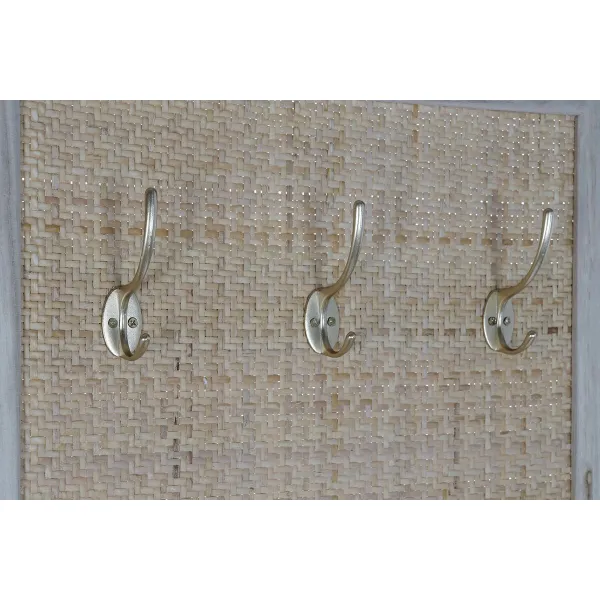 Pakaramais ar spoguli Home ESPRIT Dabisks Rotangpalma Paulovnijas koks spogulis 92 x 40 x 181 cm