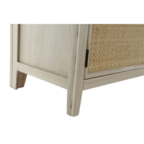 Pakaramais ar spoguli Home ESPRIT Dabisks Rotangpalma Paulovnijas koks spogulis 92 x 40 x 181 cm