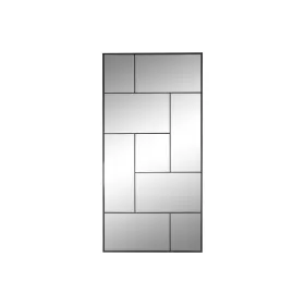 Wall mirror Home ESPRIT Black 90 x 2 x 180 cm