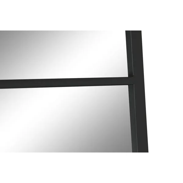 Wall mirror Home ESPRIT Black 90 x 2 x 180 cm