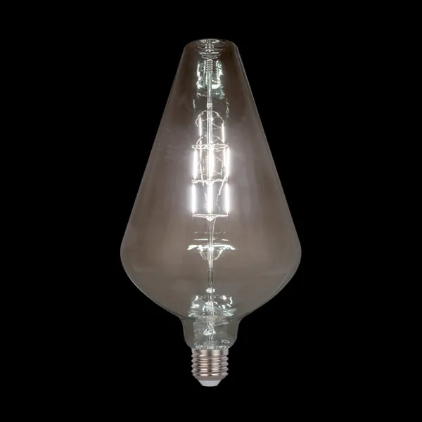 LED VINTAGE SPULDZE AR REGULIĒJAMU GAISU 5W E27 D130 2800-3200K KŪPINĀTS STIKLS
