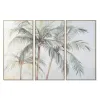 Drobė Home ESPRIT Žalia Delnai Tropinis 180 x 4 x 120 cm (3 Dalys)