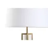 Galda lampa Home ESPRIT Balts Bēšs Bronza 50 W 220 V