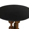 Pusdienu galds Home ESPRIT Melns Dabisks Marmors Akācija 106 x 106 x 76 cm